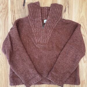 Cozy Burnt Orange Women's Sweater